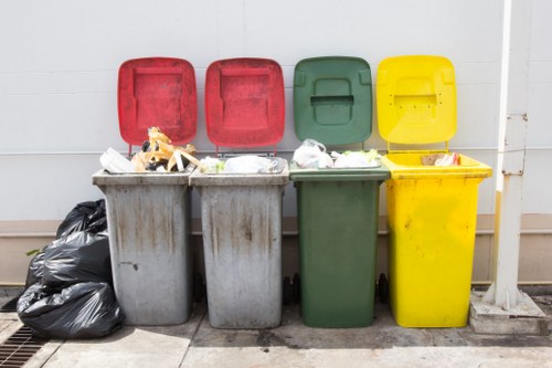 Bulk waste being loaded for removal